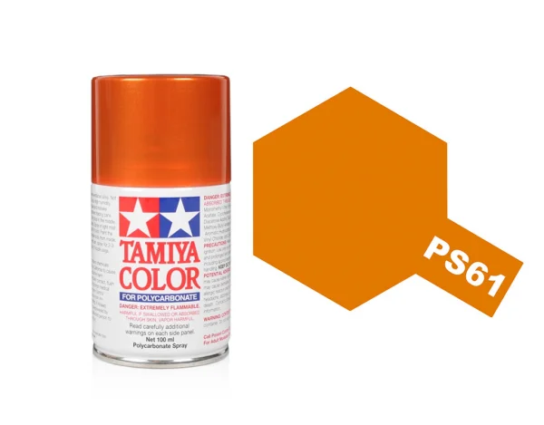 Tamiya Lexan Spray Paint - PS-61 Metallic Orange