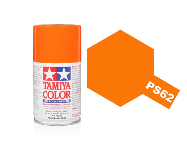 Tamiya Lexan Spray Paint - PS-62 Pure Orange