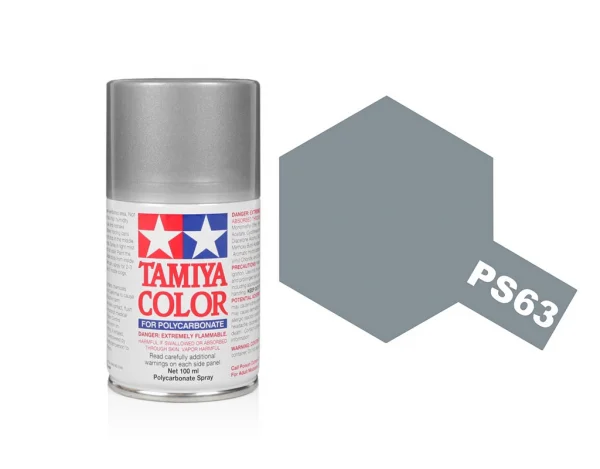 Tamiya Lexan Spray Paint - PS-63 Bright Gun Metal