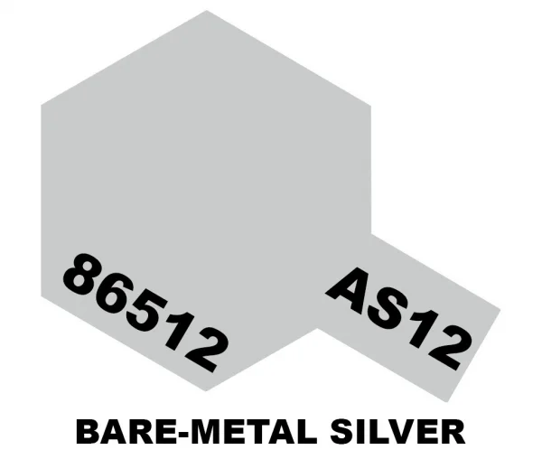 Tamiya AS-12 Spray Paint - Bare Metal Silver