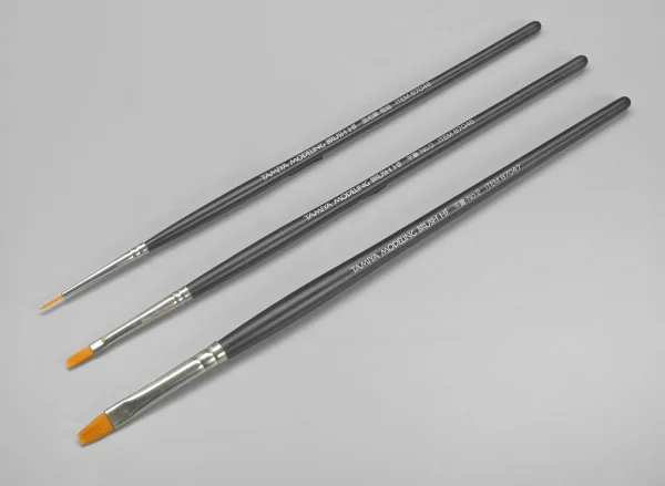 Tamiya Modelling Brush HF Standard - Set of 3 Paint Brushes
