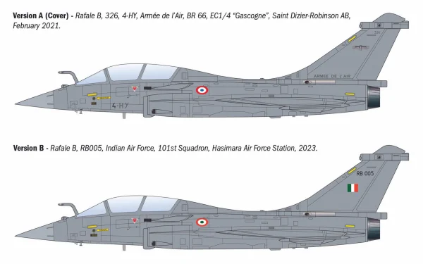 Italeri Rafale B Two-Seat French Fighter Aircraft