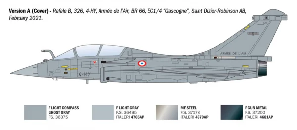 Italeri Rafale B Two-Seat French Fighter Aircraft &mdash; image 7 of 9