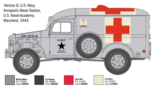 Italeri Dodge WC54 Ambulance — image 11 of 16