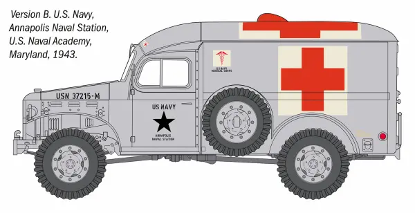 Italeri Dodge WC54 Ambulance — image 6 of 16