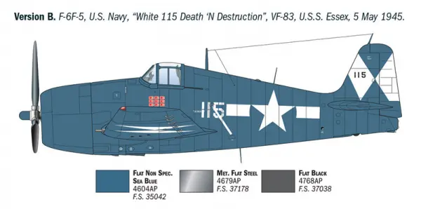 Italeri Grumman Hellcat F6 F-3 &mdash; image 4 of 15