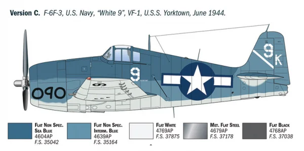 Italeri Grumman Hellcat F6 F-3 — image 3 of 11