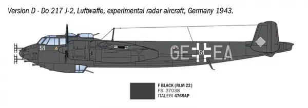 Italeri Dornier Do 217 J1/J2 Nachtjäger &mdash; image 4 of 14