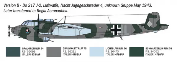 Italeri Dornier Do 217 J1/J2 Nachtjäger — image 3 of 17
