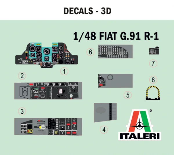 Italeri 1/48 G.91 R1/R3 Gina — image 6 of 12