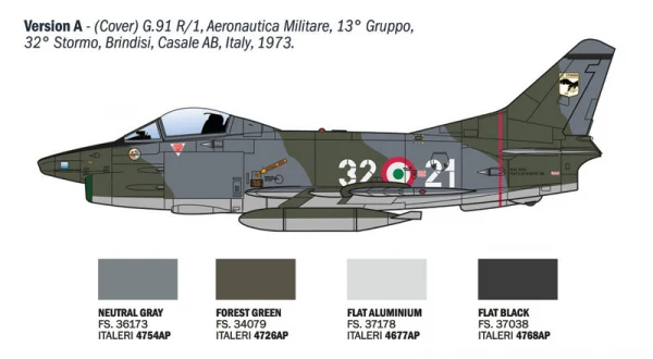 Italeri 1/48 G.91 R1/R3 Gina — image 4 of 12