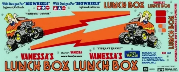 Tamiya Lunch Box Stickers
