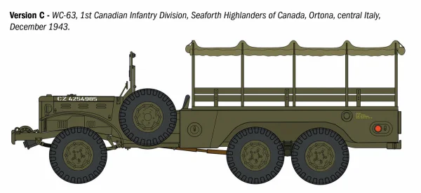 Italeri Dodge WC62 1 ½ t 6x6 Truck — image 10 of 16