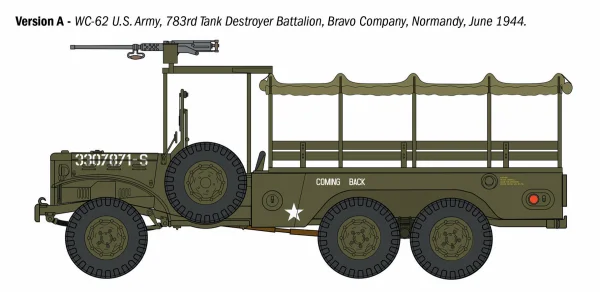 Italeri Dodge WC62 1 ½ t 6x6 Truck — image 12 of 16