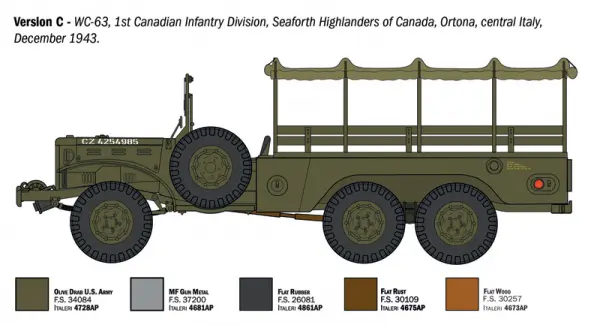 Italeri Dodge WC62 1 ½ t 6x6 Truck — image 19 of 19