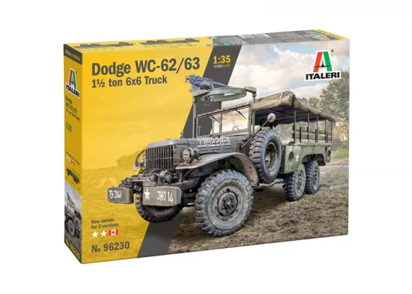 Italeri Dodge WC62 1 ½ t 6x6 Truck — image 9 of 16