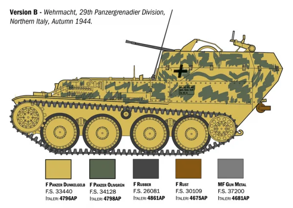 Italeri Sd. Kfz. 140 Flakpanzer 38 Gepard — image 6 of 15
