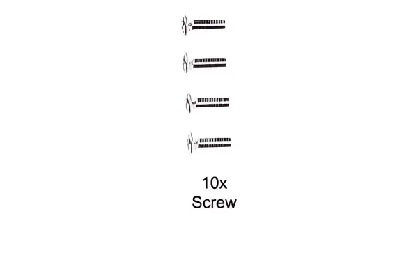 Tamiya 3X10mm Countersunk Head Screw(10Pcs