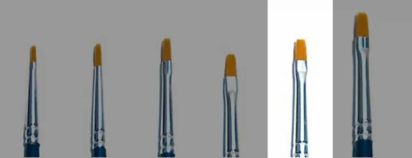 Italeri 2 Brush Synthetic Flat Single Pack