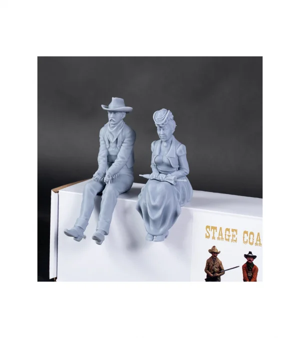 Set of 4 Wild West 1:12 Stagecoach Figures for AL20345 — image 11 of 23