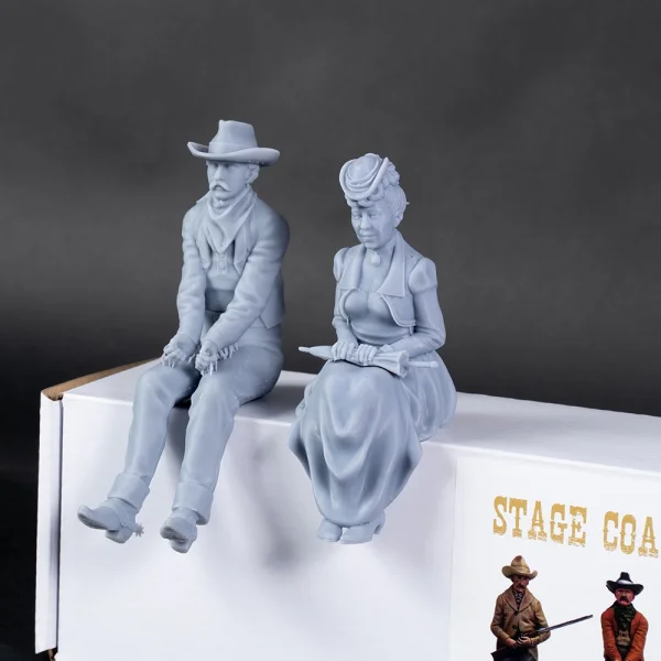 Set of 4 Wild West 1:12 Stagecoach Figures for AL20345 — image 9 of 23