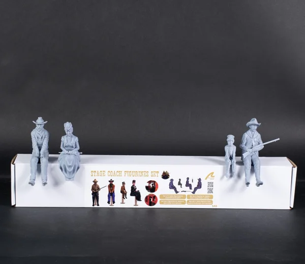 Set of 4 Wild West 1:12 Stagecoach Figures for AL20345 — image 23 of 23