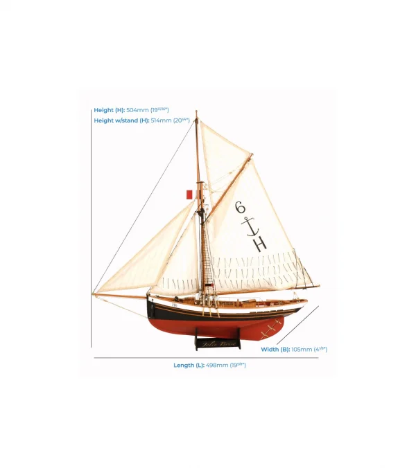 1/50 Jolie Brise Cotre Pilote du Havre Racing Cutter Southampton — image 12 of 17