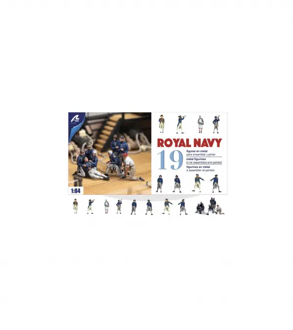 1:84 Royal Navy Officers - Set of 19 die cast figurines — image 3 of 7