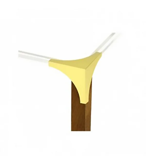 Artesania Set 4 Brass Corner Edge Guard No 1