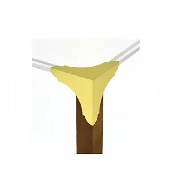Artesania Set 4 Brass Corner Edge Guard No 2