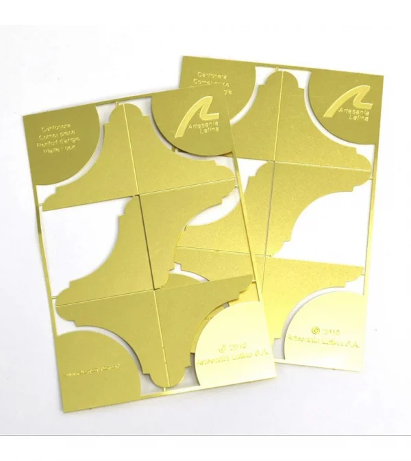 Artesania Set 4 Brass Corner Edge Guard No 2