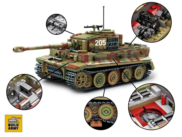 Tiger I tank in camo