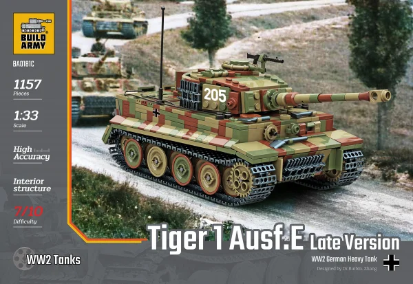 Tiger I tank in camo