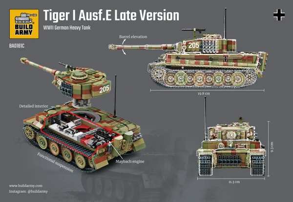 Tiger I tank in camo