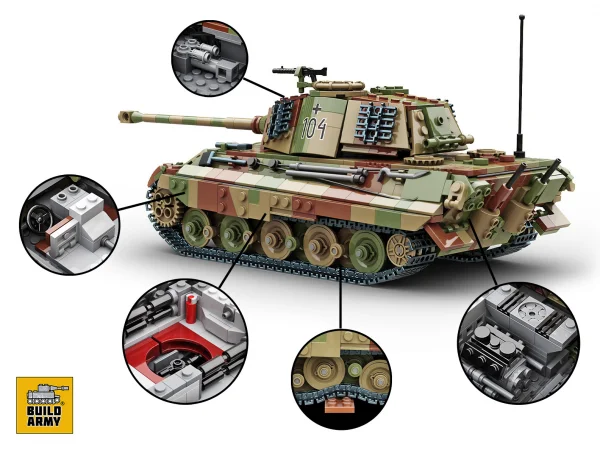 Tiger II tank in camo