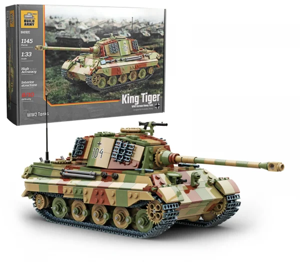 Tiger II tank in camo