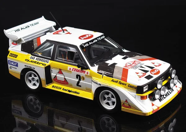 Audi quattro S1 E2 Montecarlo Rally 1986 #2 (rebox BEE-24017)