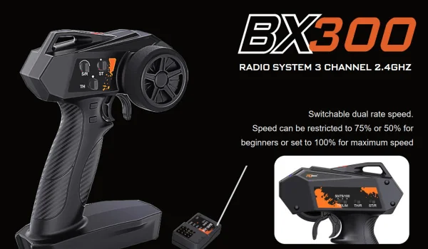 Carson PD Racing Radio System 3 Channel 2.4GHz RX/TX