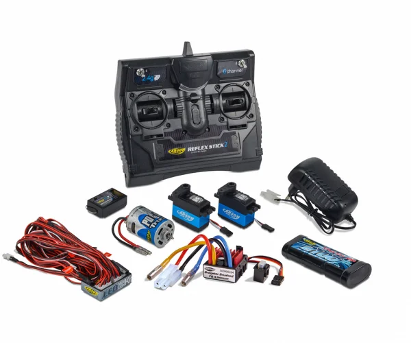 Tamiya R/C Truck Starter Set - Includes Radio, Battery, Charger, Motor, ESC, Lights, Etc