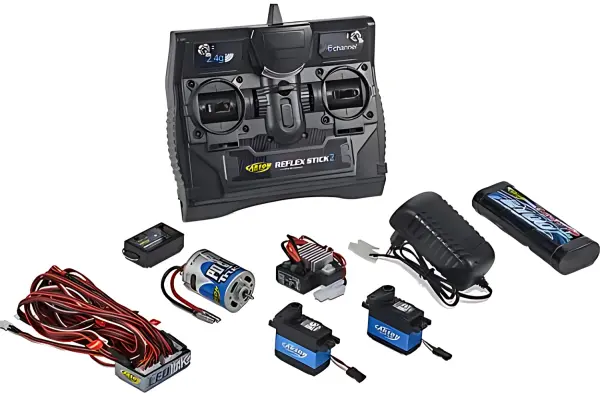 Tamiya R/C Truck Starter Set - Includes Radio, Battery, Charger, Motor, ESC, Lights, Etc — image 1 of 3