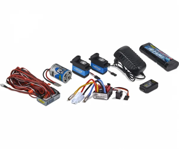 Tamiya R/C Truck Starter Set - Includes Radio, Battery, Charger, Motor, ESC, Lights, Etc