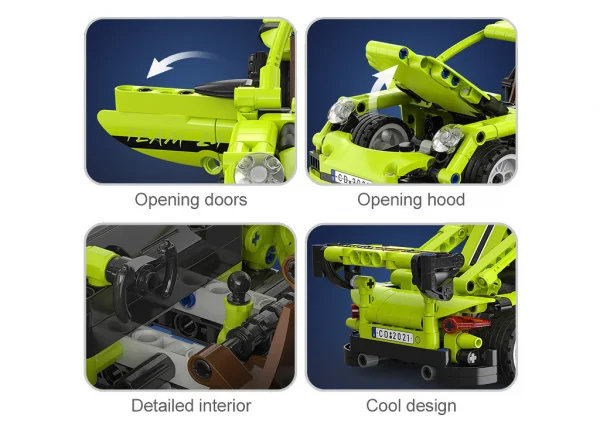 1:18 Pull back racing car - 387pcs