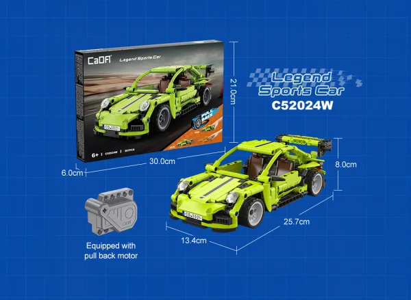 1:18 Pull back racing car - 387pcs