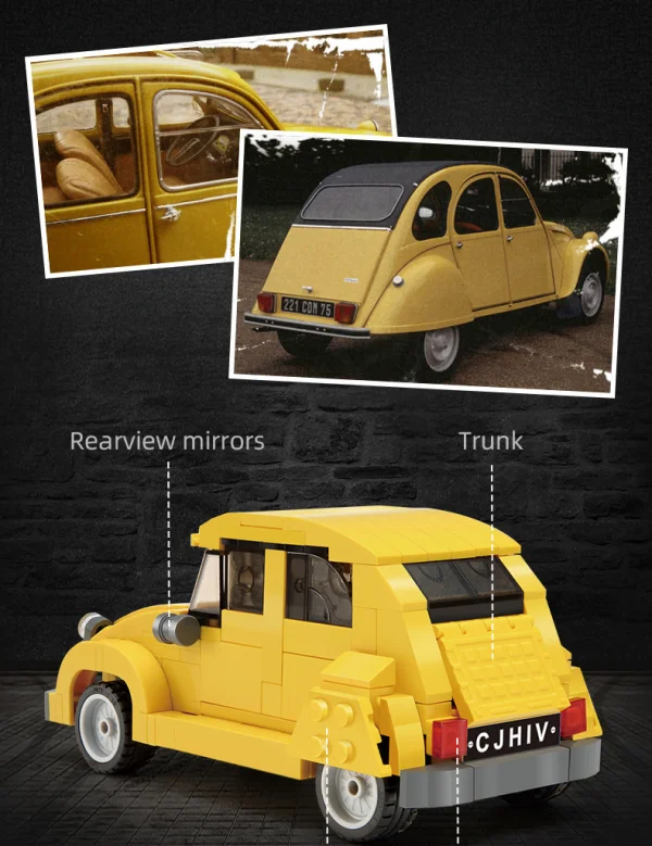 1:24 Citroen 2CV retro car - 298pcs — image 3 of 12
