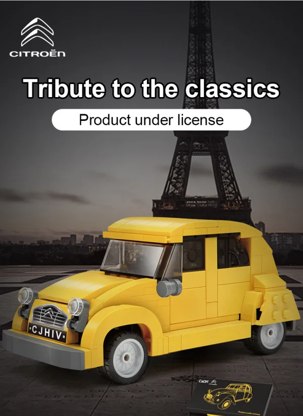 1:24 Citroen 2CV retro car - 298pcs — image 5 of 12