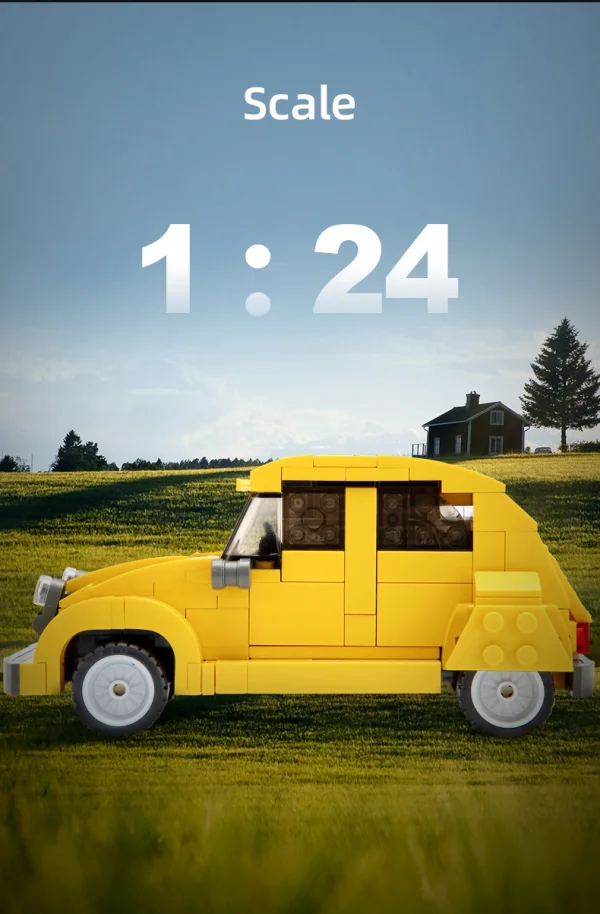 1:24 Citroen 2CV retro car - 298pcs — image 12 of 12