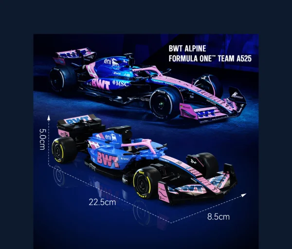 1:24 BWT Alpine F1 Team A525 Racing Car - 300 pcs
