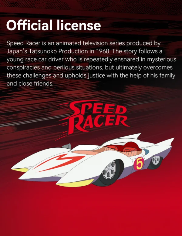Speed Racer 1:24 Shooting Star Car - 250 pcs