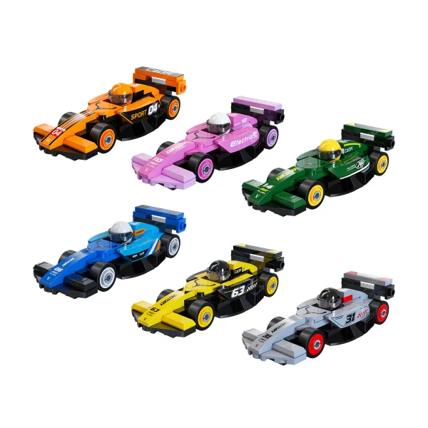 Mini Green Circuit Racing Car - 70 pcs