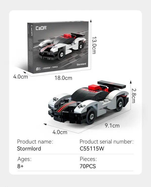 Mini Stormlord Sports Car - 70 pcs